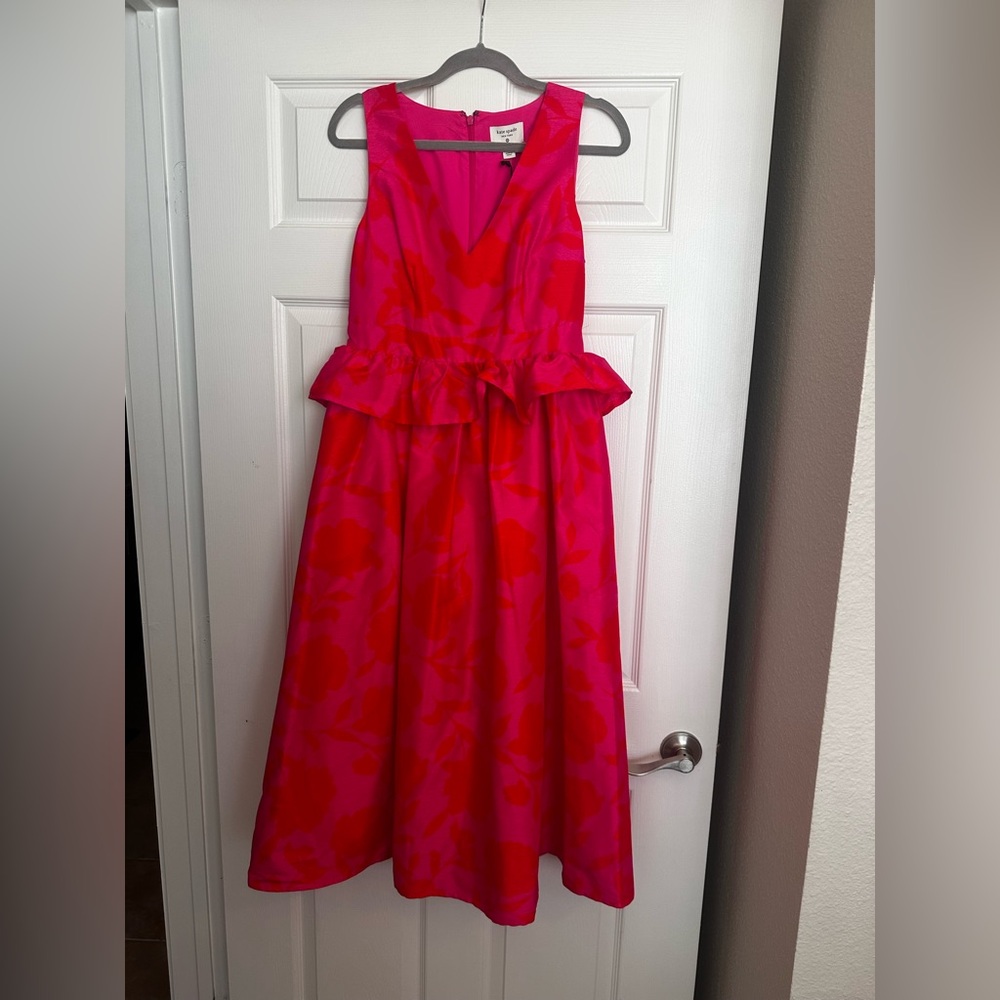 Kate Spade Vibrant Pink Floral Dress